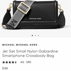MICHAEL KORS Jet Set Smartphone Crossbody Bag - NEW With TAGS