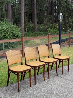 Vintage Romanian Bentwood Chairs by Michael Thonet, 1980s, Set of 4