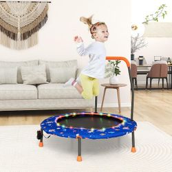 Mini Trampoline, 36 inch  for kids with foam handle bar, NEW