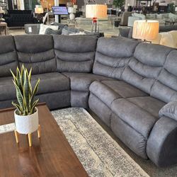 [OM] 🟪 Only $45 initial then take it home 🏡 Brand New  Partymate Reclining Sectional 
