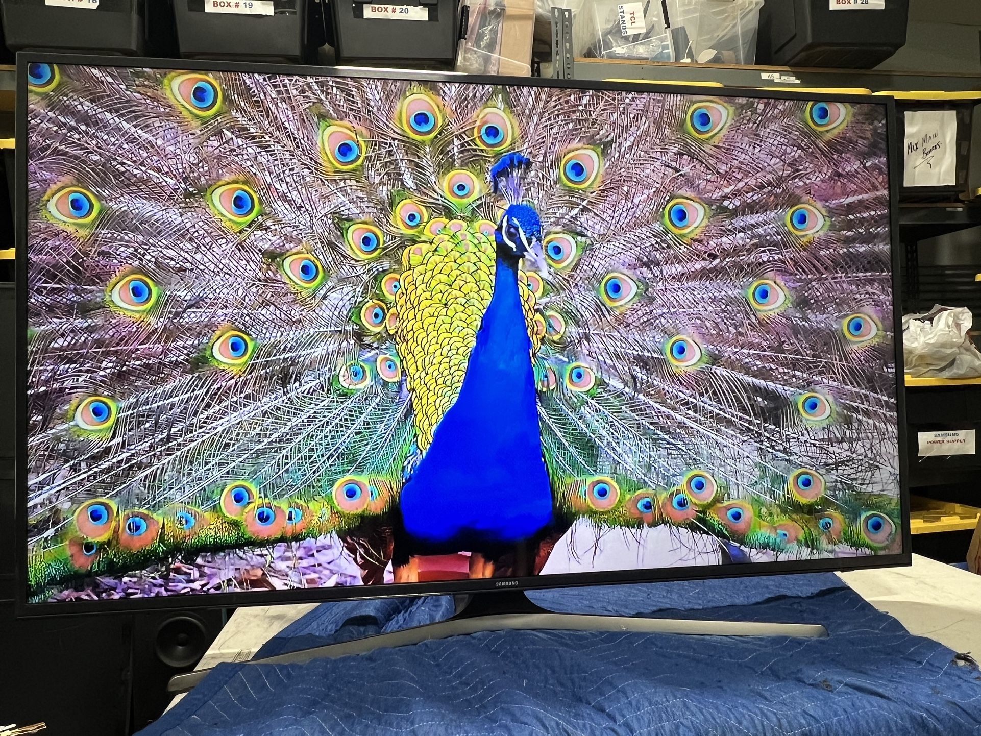 SAMSUNG 55” SMART TV LED 4K UHDTV WITH ORIGINAL REMOTE CONTROL FANTASTIC PICTURE QUALITY GUARANTEED 💯📺💯📺💯