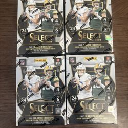2024 Panini NFL Select Football Trading Card Blaster Box Lot Of 4