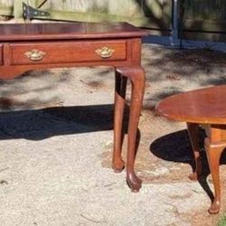 Wood Living room Set - Coffee Table and Sofa Table pieces