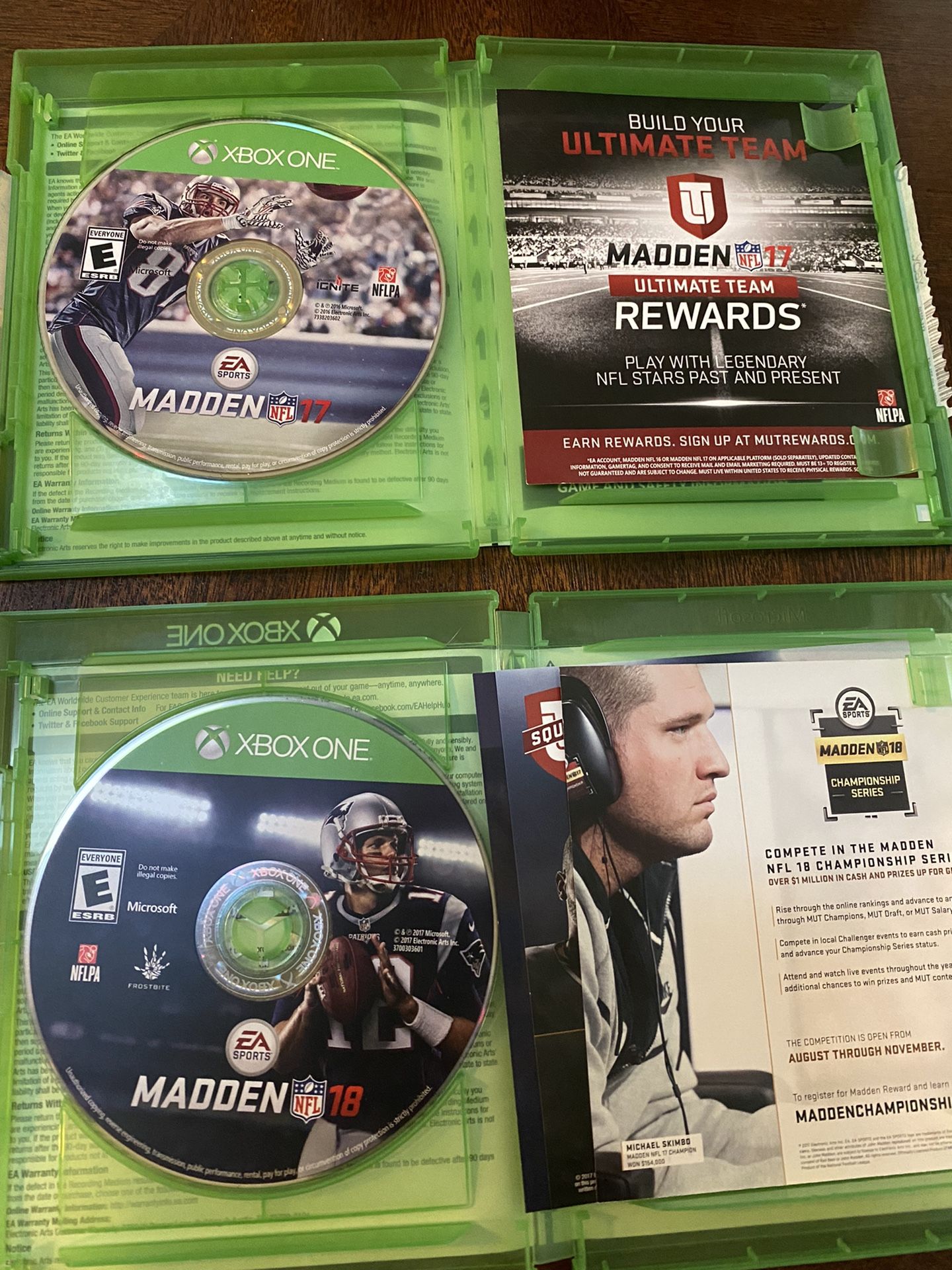 Lot Of 2 Xbox One Games Madden NFL 17 & Madden NFL 18 G.O.A.T Edition for  Sale in Los Angeles, CA - OfferUp