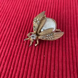 Vintage Bug Brooch New 1 3/8long