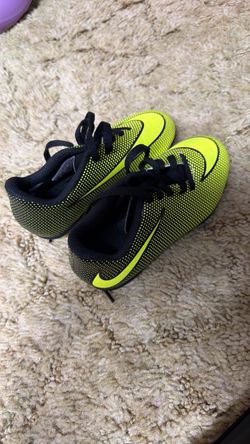 Nike Kids Soccer Cleats Neon Yellow Black