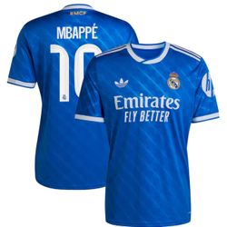 Kylian Mbappé #10 Blue Real Madrid 2025-2026 Jerseys New
