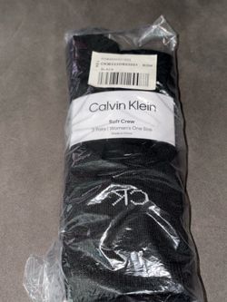 New Calvin Klein Women’s Soft Crew Black Socks