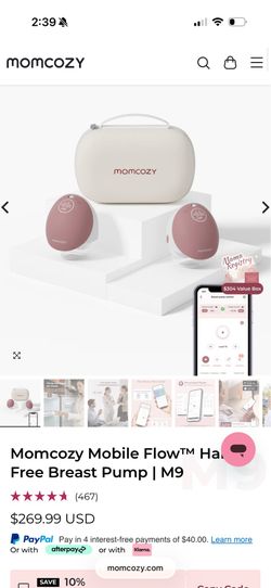 Momcozy wearable breast pump m9