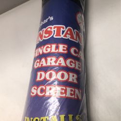 Jobar Instant single car garage door screen magnetic closure mosquito bug net new