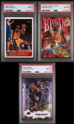 Kobe Bryant PSA Graded Card Lot of 3