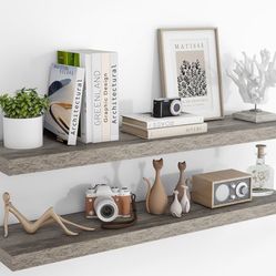 Floating shelves 48”