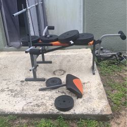Weight Bench Press Plus Barbell Weights