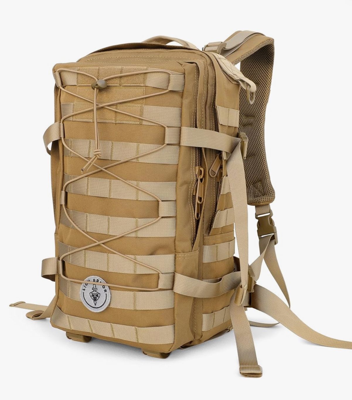 Waterproof Tactical Laptop Backpack, 40L, Rope Model (Khaki