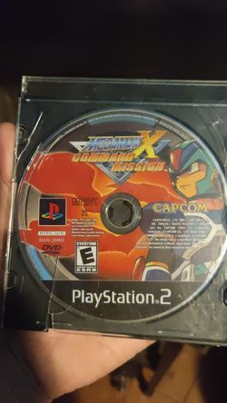 Rare mega Man x game PlayStation 2