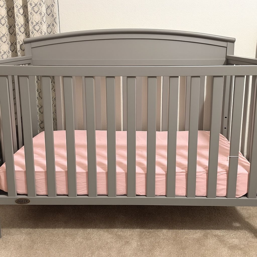 Graco Benton 5-in-1 Convertible Crib (Pebble Gray) – GREENGUARD Gold Certified, Converts from Baby Crib with Graco premium crib  and toddler mattress 