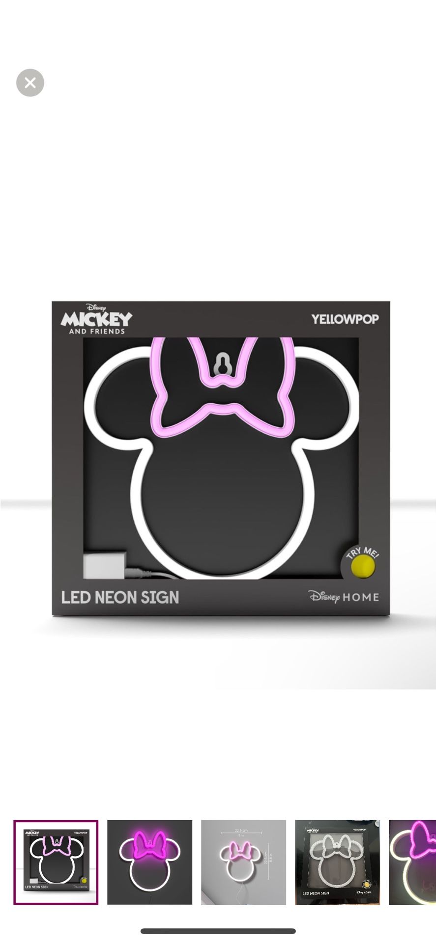 Minnie Mouse Wall Light