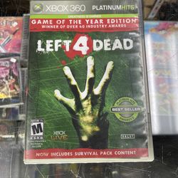Left 4 Dead Xbox 360 $40 Gamehogs 11am-7pm