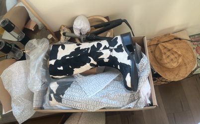 Steve Madden Cow Print Boots