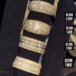 10K  1.25CT Natural Diamonds Men’s Ring 