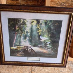 "Serenity's Path" Signed By Donna Heath Brooks Print Home Interior