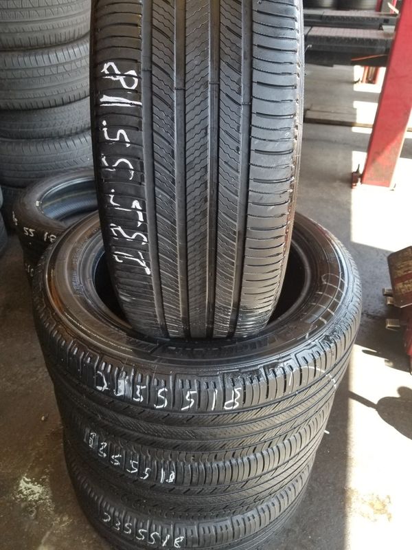 4 used tires 235/55/R18 Michelin Premier. for Sale in San Diego, CA