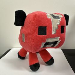 Minecraft Red Mushroom Cow Plush Stuffed Animal 6"