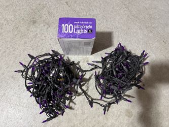 Purple Halloween lights