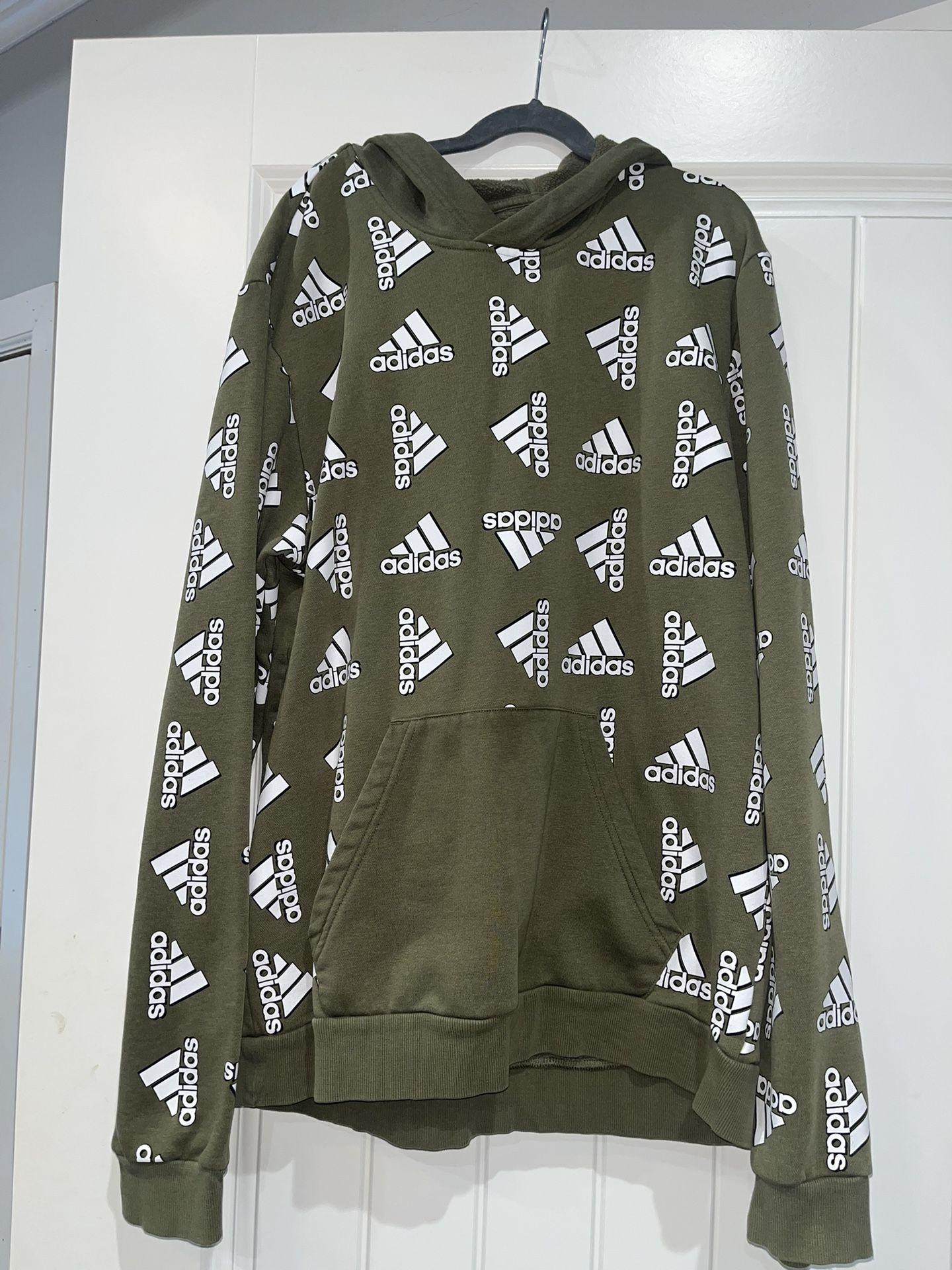 Mens Size Medium Green Adidas Hoodie NWOT
