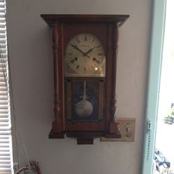 Wall Grandfather Clock $30 As Is.
