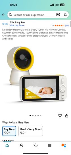 Non-WiFi Al Smart Baby Monitor 