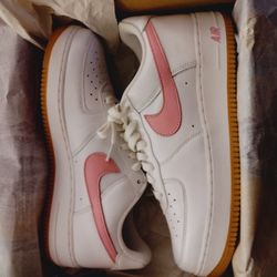 Nike Air Force 1 Low Color Of The Month White Pink Size 10 Mens