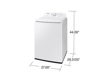Samsung 4.1 cu. ft. Capacity Top Load Washer with Soft-Close Lid and 8 Washing Cycles in White