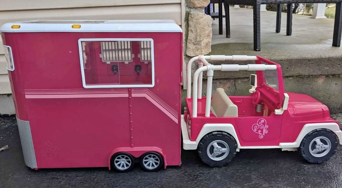 Our Generation Jeep & Hoarse Trailer
