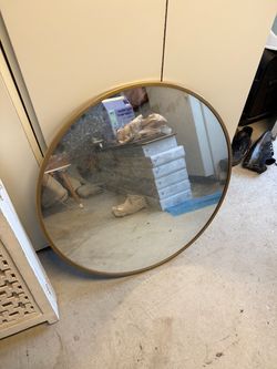 Large Gold mirror