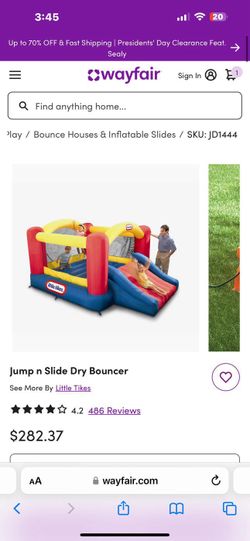 Jump N Slide Dry Bouncer