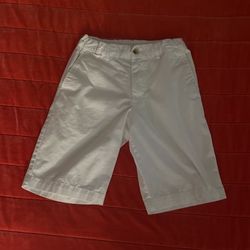 Ralph Lauren’s White Polo Chino Shorts, Kids Size 12