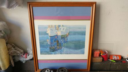 Large Photo of boats HOME DECOR