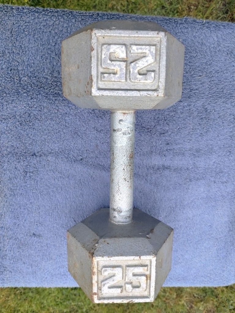 (YES STILL AVAILABLE) One 25 lb Dumbbell