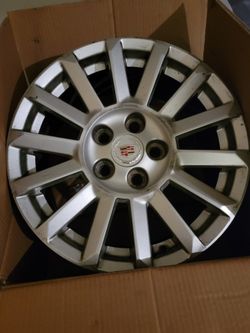 Full Set 4 Wheels 18"  (2008-2014) OEM Cadillac CTS Silver wheels, 5Lug. Stock Wheel(s)/Rim(s)