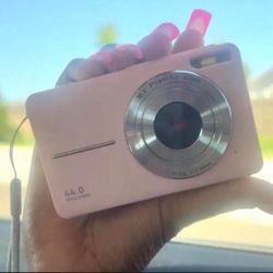 Pink Digital Camera 1080P 44MP Vlogging camera for YouTube with 32Gb memory Card + Batteries
