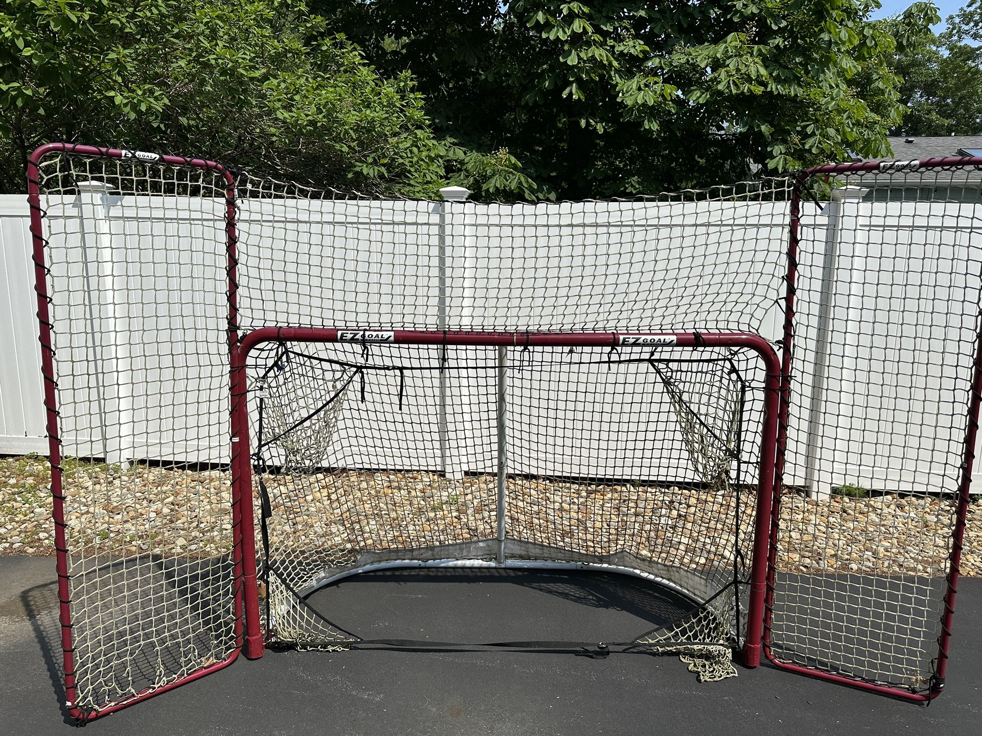 EZ Goal hockey Net With Backstop