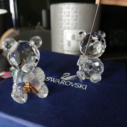 Swarovski Crystal ~ 3 Bear Collection ~ $50 For All 3 ~ Please See Description 