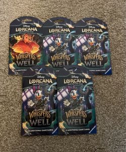 Disney Lorcana Whispers In The Well Sleeved Booster Pack  - NEW SEALED