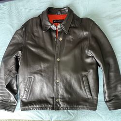Kenneth Cole Reaction Men’s Leather Jacket Size M