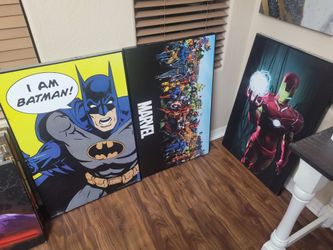 Marvel & DC wall art 😁