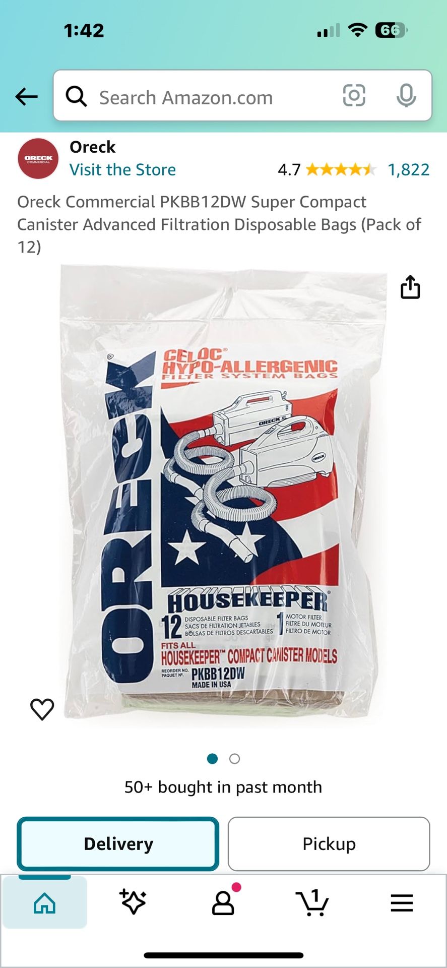 Oreck Little Housekeeper Canister Vac Bags
