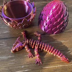 3D Printed Large Dragon With Egg