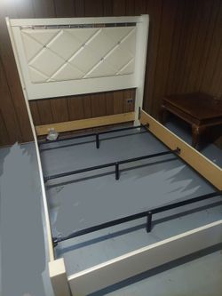 Queen Bed frame and box spring
