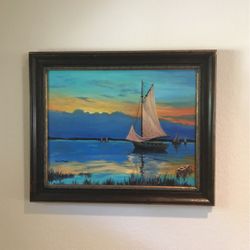 Beautiful Framed Original Painting By Hovik Koda!